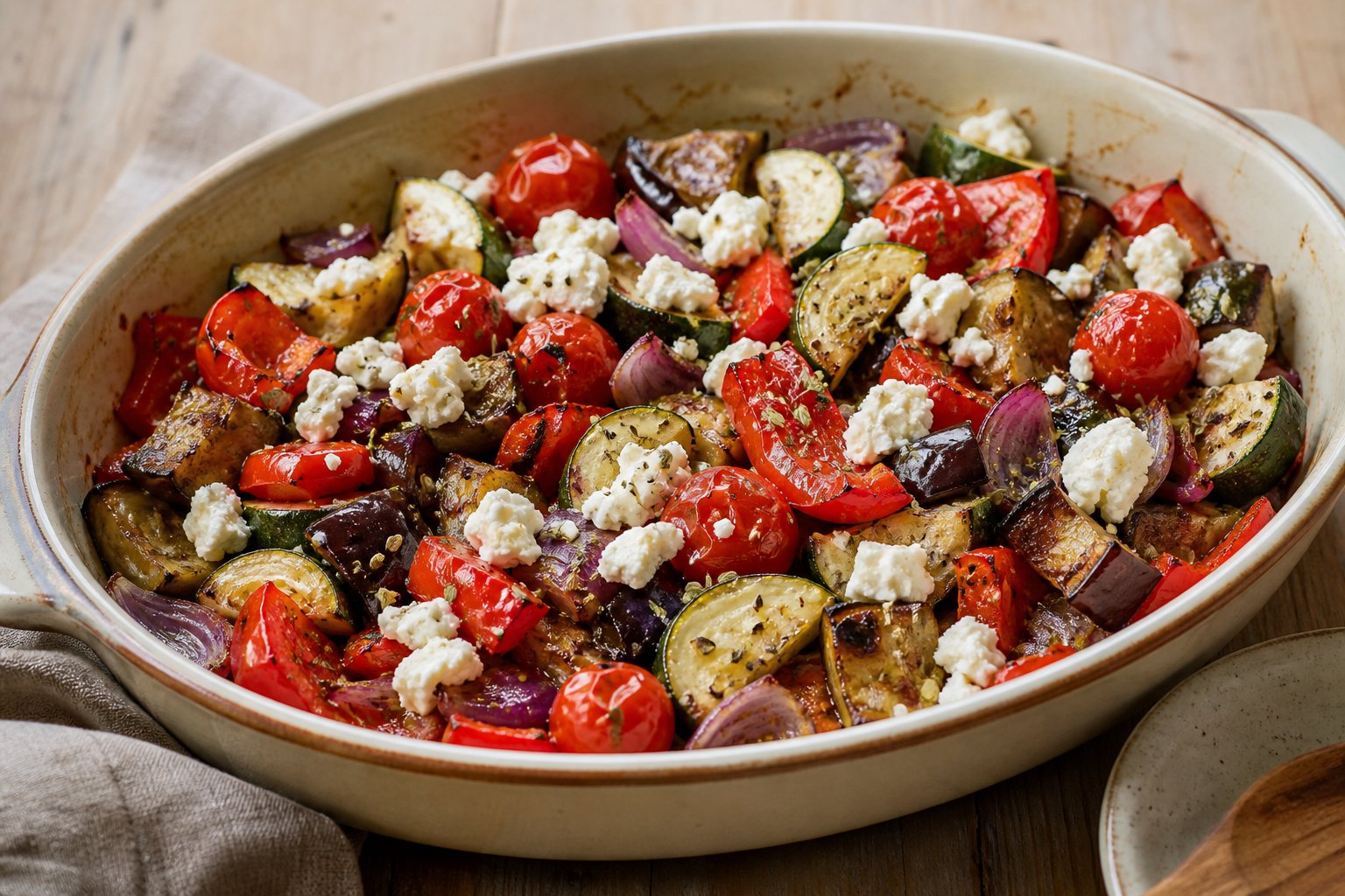 Baked Vegetables with Feta