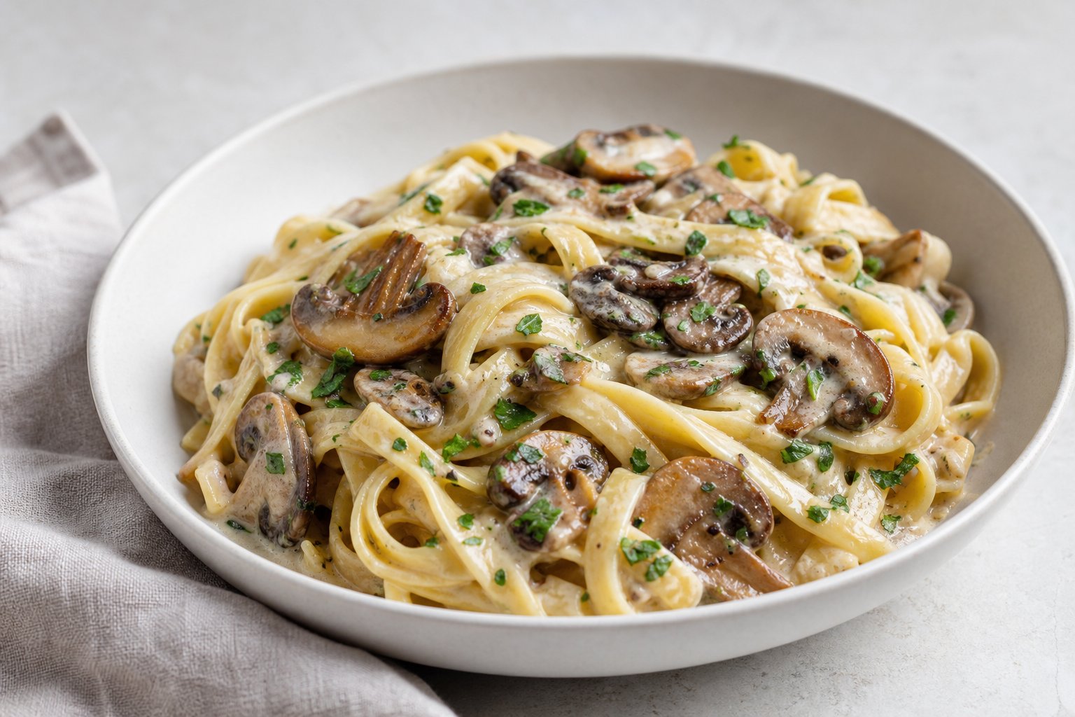 Garlic Mushroom Pasta