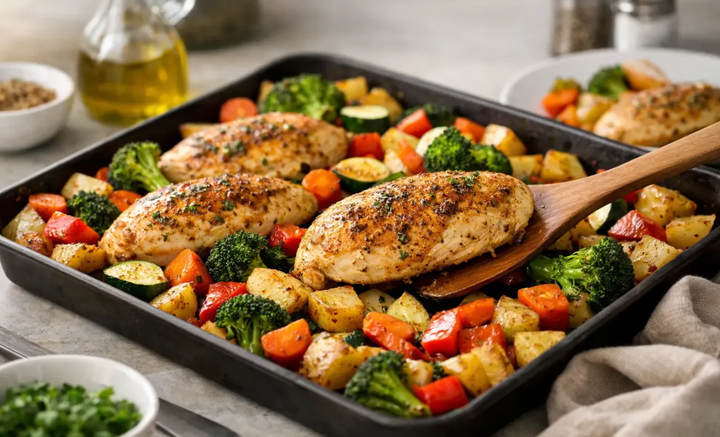 One Pan Chicken and Vegetables for Busy Nights