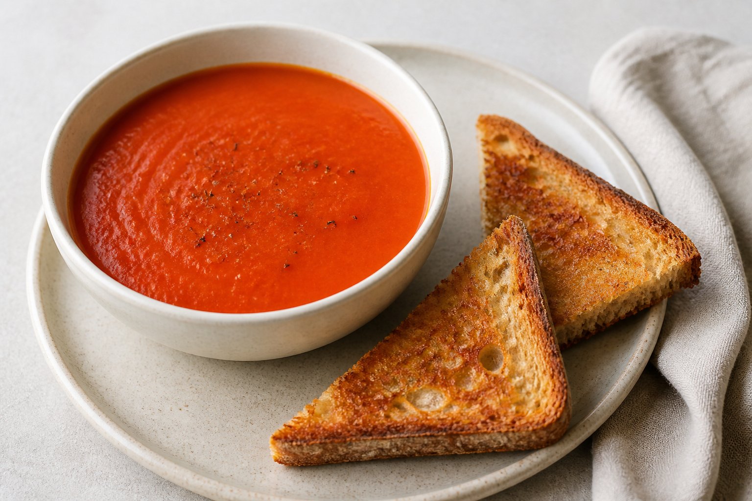 Tomato Soup and Toast