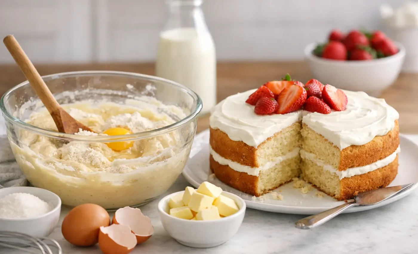 One Bowl Vanilla Cake Recipe for Busy Days