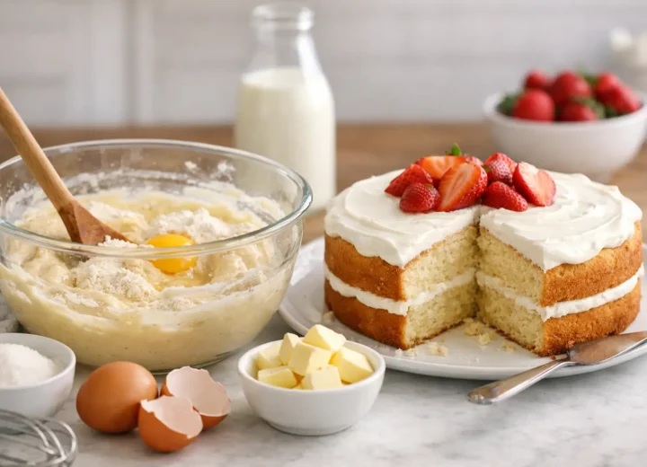 One Bowl Vanilla Cake Recipe for Busy Days